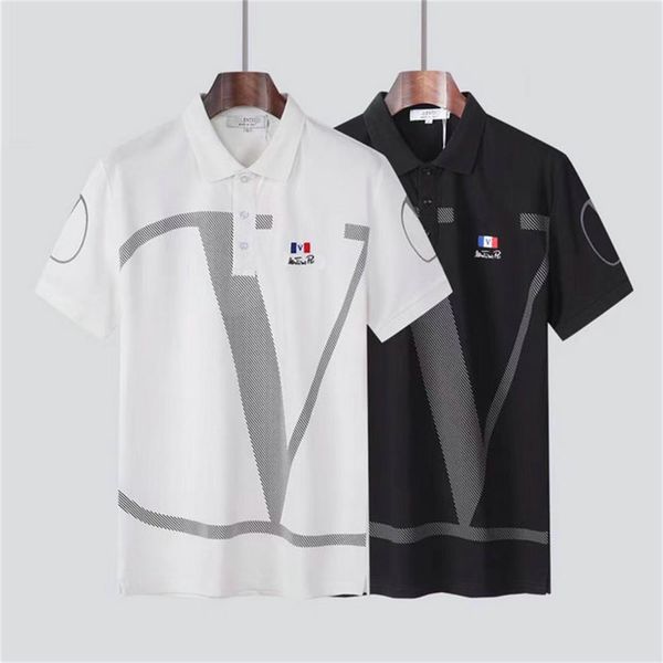 designer men's short-sleeved polo shirt fashion embroidery letters business classic, Black;brown
designer men's short-sleeved polo shirt fashion embroidery letters business classic, Black;brown