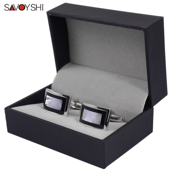 cuff links savoyshi luxury shell links for mens shirt brand bottons square wedding links fashion gift men jewelry 230306, Silver
cuff links savoyshi luxury shell links for mens shirt brand bottons square wedding links fashion gift men jewelry 230306, Silver