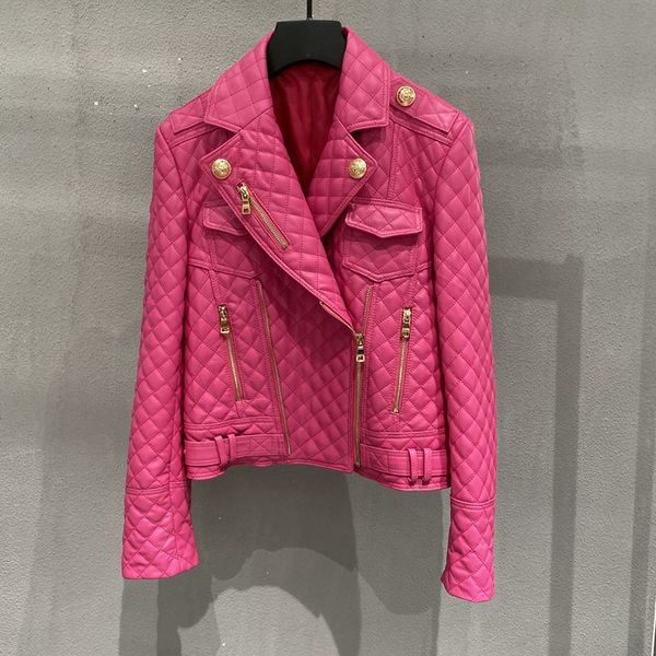 women's motorcycle leather jacket slim fit sheepskin leather zipper coats outerwear hip hop streetwear s m l spring clothing for fe, Black
women's motorcycle leather jacket slim fit sheepskin leather zipper coats outerwear hip hop streetwear s m l spring clothing for fe, Black