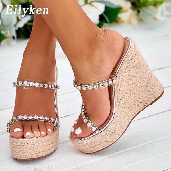 sandal 2023 new crystal platform wedges slippers summer peep toe shoes woman super high mules female sandals 230302, Black
sandal 2023 new crystal platform wedges slippers summer peep toe shoes woman super high mules female sandals 230302, Black