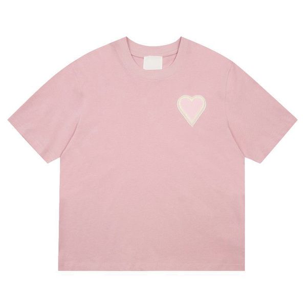 amis t shirts women red designers heart round neck tees 2023ss letters embroidery pullover loose tee couple high street cotton casual classi, White
amis t shirts women red designers heart round neck tees 2023ss letters embroidery pullover loose tee couple high street cotton casual classi, White
