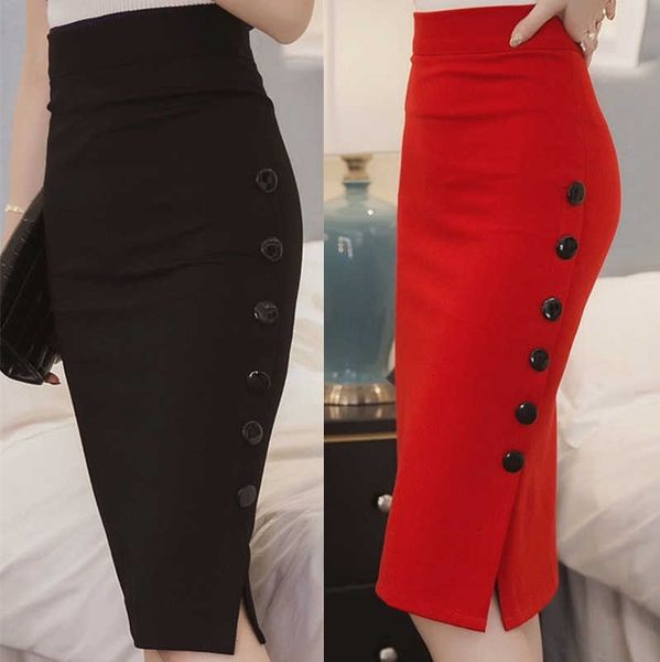 plus size new fashion 2023 women skirt midi skirt slim ol open slit button slim pencil skirt elegant ladies skirts 2 colors, Black;gray
plus size new fashion 2023 women skirt midi skirt slim ol open slit button slim pencil skirt elegant ladies skirts 2 colors, Black;gray