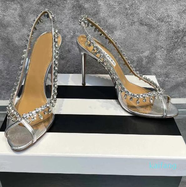gladiator sandals aquazzura women pvc crystal design peep toe high heels luxury brand bling summer wedding shoe stiletto heel, Black
gladiator sandals aquazzura women pvc crystal design peep toe high heels luxury brand bling summer wedding shoe stiletto heel, Black