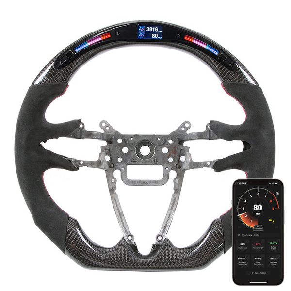 led racing carbon fiber steering wheels for honda customized sport driving wheel accessories
led racing carbon fiber steering wheels for honda customized sport driving wheel accessories