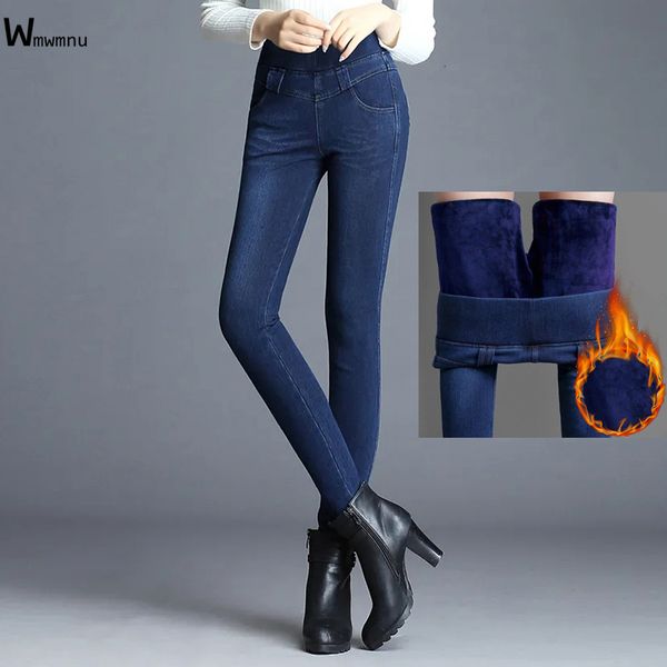 women's jeans vintage elastic high waist thick vaqueros mom skinny pants casual fleece denim trousers winter blue velvet warm jeans wom
women's jeans vintage elastic high waist thick vaqueros mom skinny pants casual fleece denim trousers winter blue velvet warm jeans wom