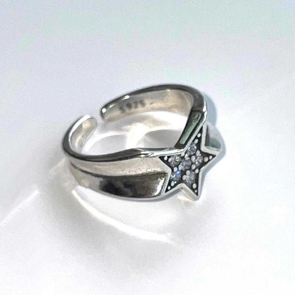 cluster rings shiny rhinestone irregular star couple rings for women men vintage crystal pentagram y2k 90s adjustable ring lover jewelry l23, Golden;silver
cluster rings shiny rhinestone irregular star couple rings for women men vintage crystal pentagram y2k 90s adjustable ring lover jewelry l23, Golden;silver
