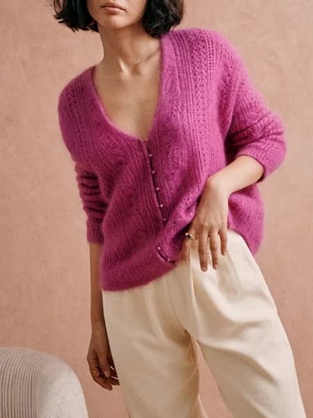 women's knits tee two side wear knit cardigan lady singlebreasted crochet hollow out sweater knitwear 230306, White
women's knits tee two side wear knit cardigan lady singlebreasted crochet hollow out sweater knitwear 230306, White