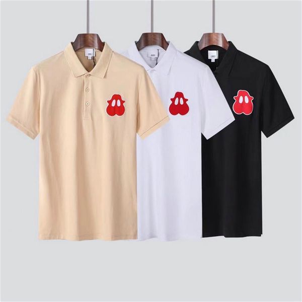 men's polos designer 100% cotton polo shirt luxury love embroidery men's and women's clothing, Black;brown
men's polos designer 100% cotton polo shirt luxury love embroidery men's and women's clothing, Black;brown
