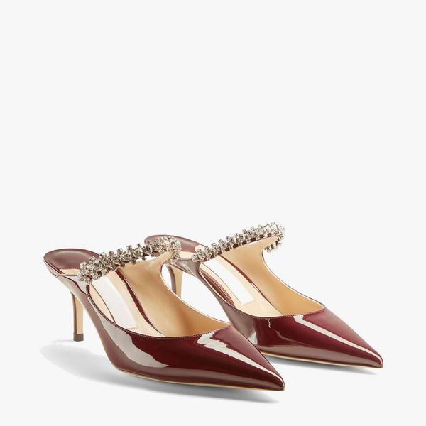 designer heels women dress shoes luxury bing 65 patent leather mules with crystal strap pointy toes stiletto heel eu35-43 with box wedding b, Black
designer heels women dress shoes luxury bing 65 patent leather mules with crystal strap pointy toes stiletto heel eu35-43 with box wedding b, Black