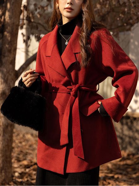 women's wool blends mishow winter coat for women korean fashion solid midlength doubleface en jackets female thick coats mxb35w0431 230, Black
women's wool blends mishow winter coat for women korean fashion solid midlength doubleface en jackets female thick coats mxb35w0431 230, Black