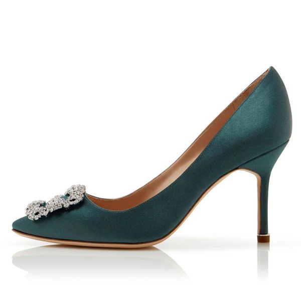 fashion women sandals pumps senior hangisi 90 mm forest green dark purple satin jewel buckle pump italy pointed toe elegant wedding party sa, Black
fashion women sandals pumps senior hangisi 90 mm forest green dark purple satin jewel buckle pump italy pointed toe elegant wedding party sa, Black