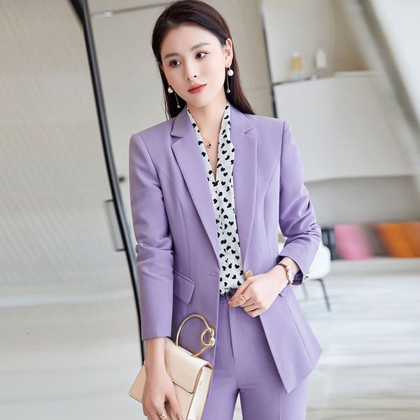 women's suits blazers elegant purple women professional business suits with pants and jackets coat career interview pantsuits blazers t, White;black
women's suits blazers elegant purple women professional business suits with pants and jackets coat career interview pantsuits blazers t, White;black