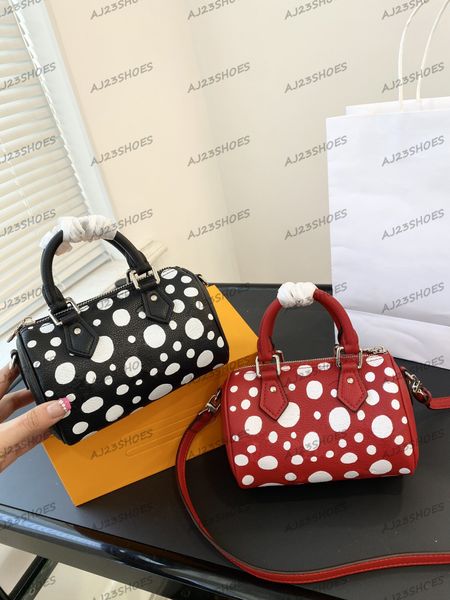 nano speedy designer bags 2023ss yk dots yayoi kusama women purse wallet two handles a long strap cross-body mini speedy 16cm totes handbags
nano speedy designer bags 2023ss yk dots yayoi kusama women purse wallet two handles a long strap cross-body mini speedy 16cm totes handbags