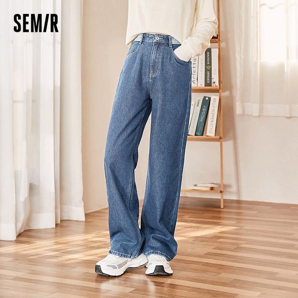 women's jeans semir jeans women splicing wide leg pants show leg length winter fashion retro long demin pants 230306, Blue
women's jeans semir jeans women splicing wide leg pants show leg length winter fashion retro long demin pants 230306, Blue