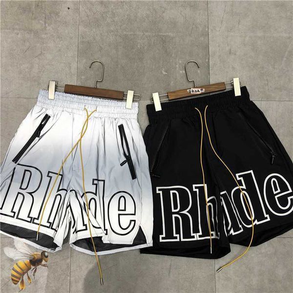 reflective rhude shorts men women loose mesh drawstring zipper beach summer b9tc hl1s, White;black
reflective rhude shorts men women loose mesh drawstring zipper beach summer b9tc hl1s, White;black