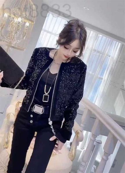 women's jackets designer new brand jacket fashion high-end sequins coat leisure spring coats cardigan women christmas gift njrl, Black;brown
women's jackets designer new brand jacket fashion high-end sequins coat leisure spring coats cardigan women christmas gift njrl, Black;brown