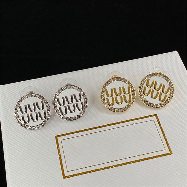 periphery diamond circle earrings center letters design charm female wedding party gift jewelry, Golden
periphery diamond circle earrings center letters design charm female wedding party gift jewelry, Golden