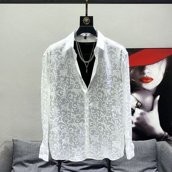 men's casual shirts cv1638 fashion men's shirts runway luxury european design party style men's clothing 230306, White;black
men's casual shirts cv1638 fashion men's shirts runway luxury european design party style men's clothing 230306, White;black