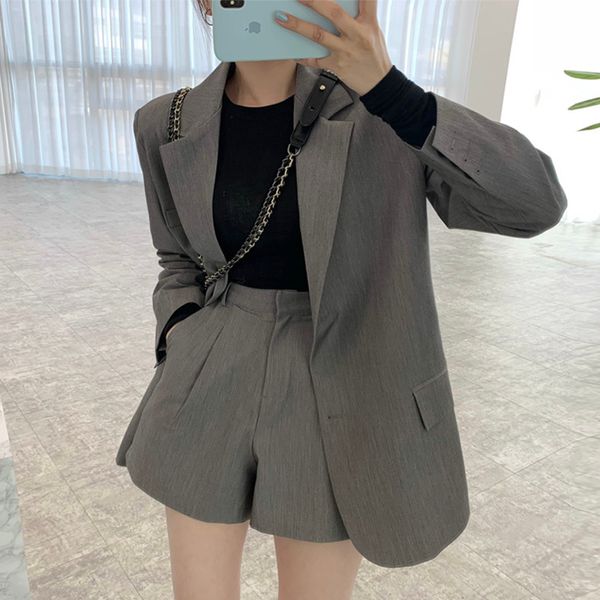 women's suits blazers women shorts with blazer 2 piece set spring summer shorts and blazer suit set korean office ladies business outfi, White;black
women's suits blazers women shorts with blazer 2 piece set spring summer shorts and blazer suit set korean office ladies business outfi, White;black