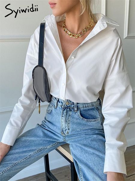 women's blouses shirts syiwidii women's shirt long sleeve oversized blouses button down loose casual cotton 100% fashion white ele
women's blouses shirts syiwidii women's shirt long sleeve oversized blouses button down loose casual cotton 100% fashion white ele