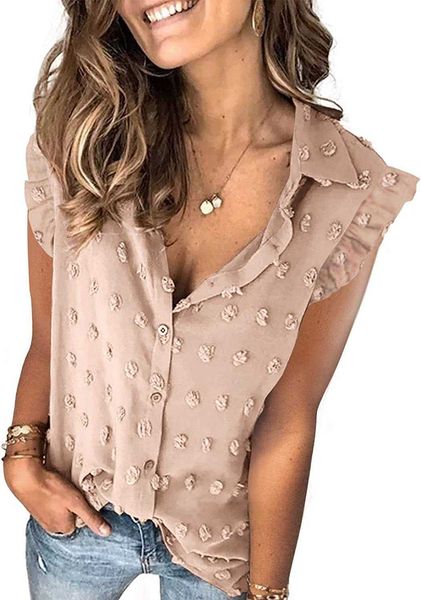 womens blouse silk summer women pompom button down shirt casual blouse size s-2xlbpyv, White
womens blouse silk summer women pompom button down shirt casual blouse size s-2xlbpyv, White