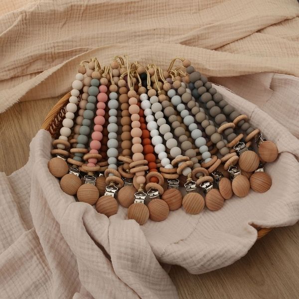 pacifier holders clips# baby silicone beads wooden ring chain infant nipple appease soother dummy holder clip 230303
pacifier holders clips# baby silicone beads wooden ring chain infant nipple appease soother dummy holder clip 230303