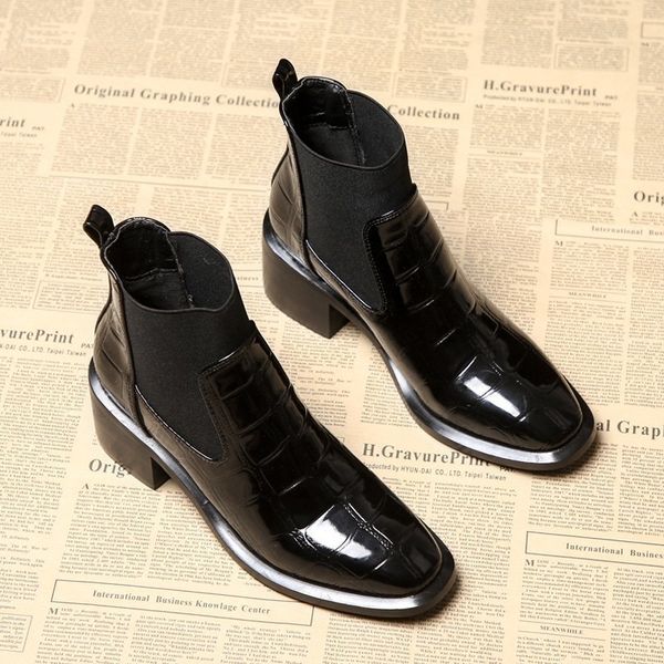 boots women's boots middle heel short boots autumn winter casual shoes square head fashion short ankle boots leather 230306, Black
boots women's boots middle heel short boots autumn winter casual shoes square head fashion short ankle boots leather 230306, Black
