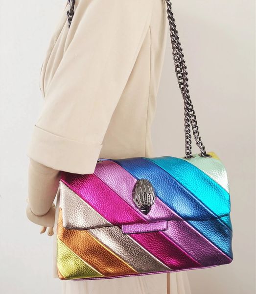 rainbow wave pattern women handbag eagle head on the front flap jointing colorful cross body bag patchwork pu leather
rainbow wave pattern women handbag eagle head on the front flap jointing colorful cross body bag patchwork pu leather
