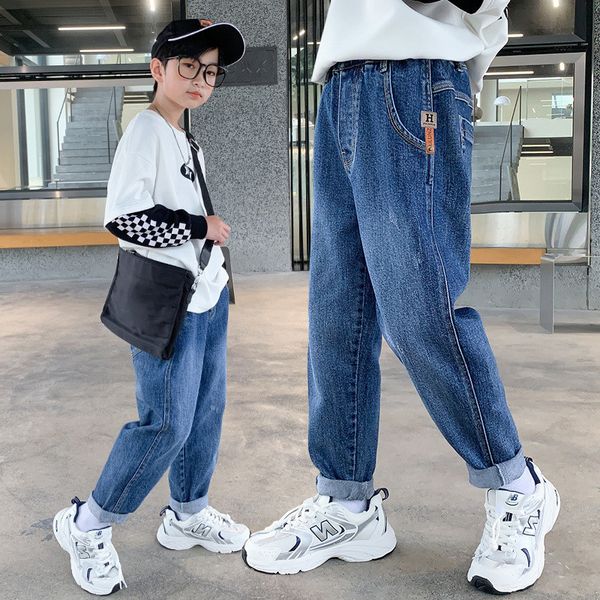 jeans fashion boys jeans blue denim pants for kids spring autumn elastic waist straight trousers children teen bottoms 6 8 10 12 14 y 230306
jeans fashion boys jeans blue denim pants for kids spring autumn elastic waist straight trousers children teen bottoms 6 8 10 12 14 y 230306