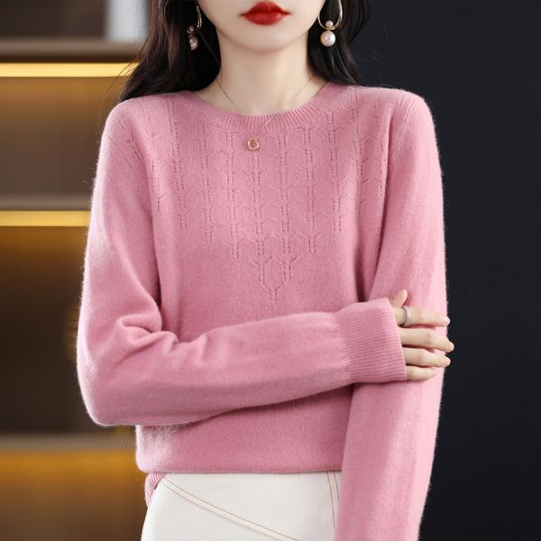women's sweaters autumn and winter round neck hollow women loose and slim sweater long sleeve pullover knitted bottoming shirt women 23, White;black
women's sweaters autumn and winter round neck hollow women loose and slim sweater long sleeve pullover knitted bottoming shirt women 23, White;black
