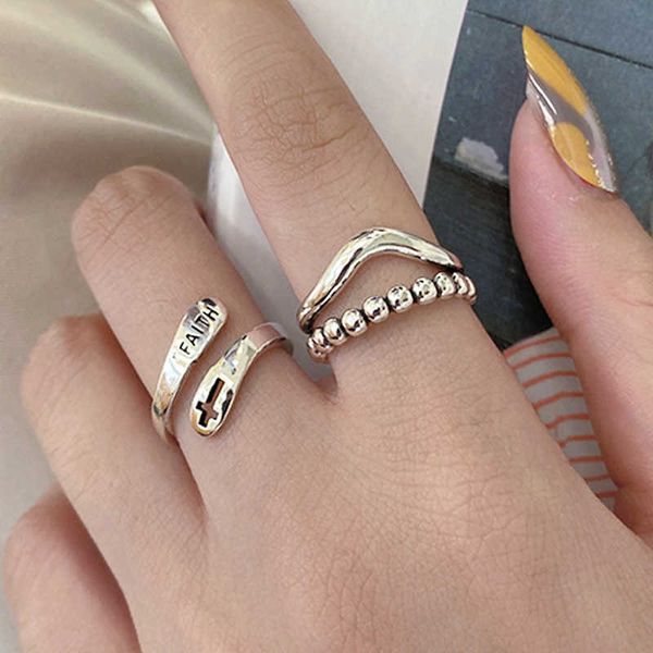 band rings open adjustable women's ring vintage silver ring girl party gift women's jewelry accessories aa230306
band rings open adjustable women's ring vintage silver ring girl party gift women's jewelry accessories aa230306