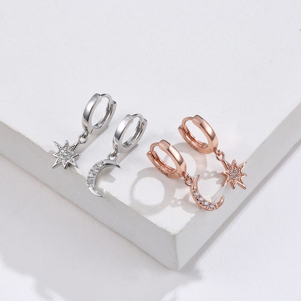 stud s925 sterling silver earrings exquisite star moon jewelry women fashion zircon ear s ladies pendant 230306, Golden;silver
stud s925 sterling silver earrings exquisite star moon jewelry women fashion zircon ear s ladies pendant 230306, Golden;silver
