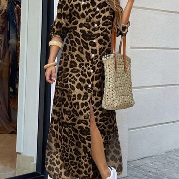 casual dresses zanzea party vintage leopard robe autumn casual long sleeve maxi long vestidos dress fashion oversized women shirt dress 1 23, Black;gray
casual dresses zanzea party vintage leopard robe autumn casual long sleeve maxi long vestidos dress fashion oversized women shirt dress 1 23, Black;gray