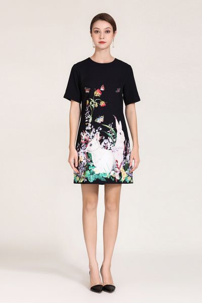 casual dress dress designer fashion animal print handmade beaded spring/summer short sleeve loose round neck dress monochrome s-xl, Black;gray
casual dress dress designer fashion animal print handmade beaded spring/summer short sleeve loose round neck dress monochrome s-xl, Black;gray