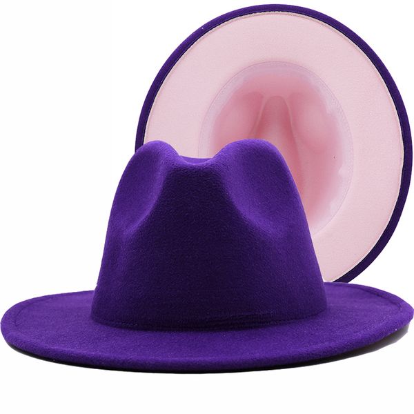 cloches purple fedora hat women wool felt vintage church ladies hat wide brim panama party cowboy cap jazz gentleman wedding hat for man 230, Blue;gray
cloches purple fedora hat women wool felt vintage church ladies hat wide brim panama party cowboy cap jazz gentleman wedding hat for man 230, Blue;gray