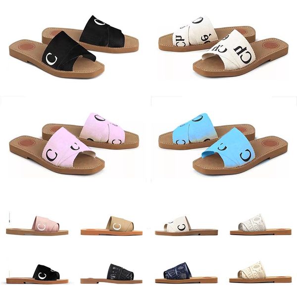 2023 luxury woody sandals for women mules flat slides white black pink blue light tan beige lettering fabric canvas designer slippers womens
2023 luxury woody sandals for women mules flat slides white black pink blue light tan beige lettering fabric canvas designer slippers womens