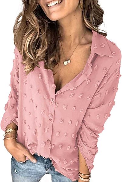 womens blouse silk summer women pompom button down shirt casual blouse size s-2xlsyt5, White
womens blouse silk summer women pompom button down shirt casual blouse size s-2xlsyt5, White