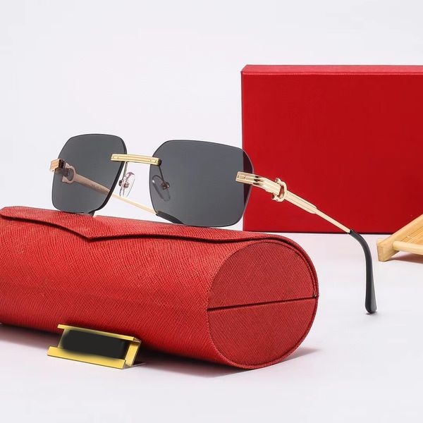 Fashion Gold Frame Rectangular Rimless Sunglasses Women Men Designer Leopard Carved Outdoor Beach Goggle carti Glasses Eyewear Multicolor
Fashion Gold Frame Rectangular Rimless Sunglasses Women Men Designer Leopard Carved Outdoor Beach Goggle carti Glasses Eyewear Multicolor