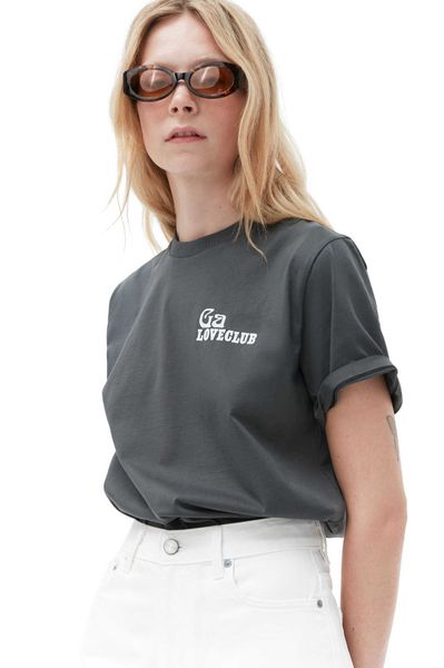 2023ss ganni women designer t shirtfashion letter round neck print creative commuter leisure short sleeve teeswomen, White
2023ss ganni women designer t shirtfashion letter round neck print creative commuter leisure short sleeve teeswomen, White
