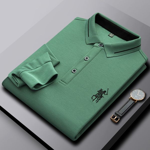 men's polos high end luxury brand embroidery long sleeve polo shirt men's autumn fashion business paul shirt casual t-shirt men�, White;black
men's polos high end luxury brand embroidery long sleeve polo shirt men's autumn fashion business paul shirt casual t-shirt men�, White;black