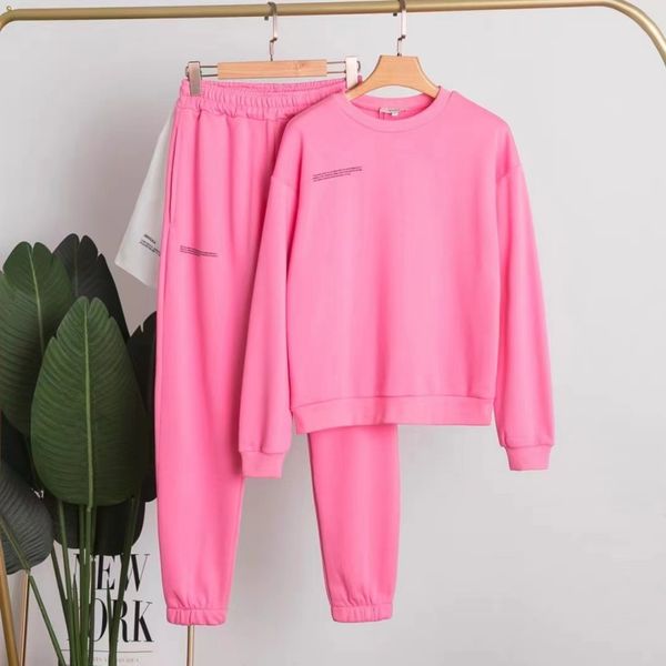 women's two piece pants fleece version pangaia autumn winter women set casual sets round neck long sleeve casual running suit women, White
women's two piece pants fleece version pangaia autumn winter women set casual sets round neck long sleeve casual running suit women, White