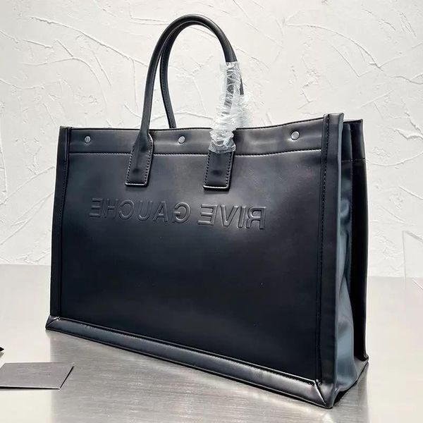 shoulder bag leather tote bag women rive gauche handbag shoulder bag shopping bags purse embossed letters shoulders pmrqk 
shoulder bag leather tote bag women rive gauche handbag shoulder bag shopping bags purse embossed letters shoulders pmrqk