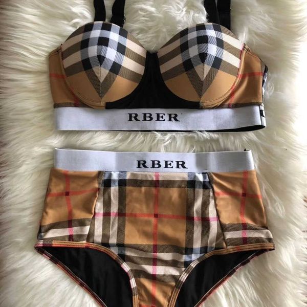 23ss designer brand womens bikini set high-quality plaid heavy craft with steel ring swimsuit beach suit, White;black
23ss designer brand womens bikini set high-quality plaid heavy craft with steel ring swimsuit beach suit, White;black