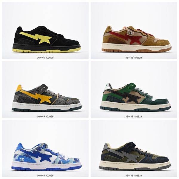 blue bapestaly bapely ape latest new designer casual shoes mens sk8 sta 93 leather triple white green camo pink platform sneakers sports wom, Black
blue bapestaly bapely ape latest new designer casual shoes mens sk8 sta 93 leather triple white green camo pink platform sneakers sports wom, Black