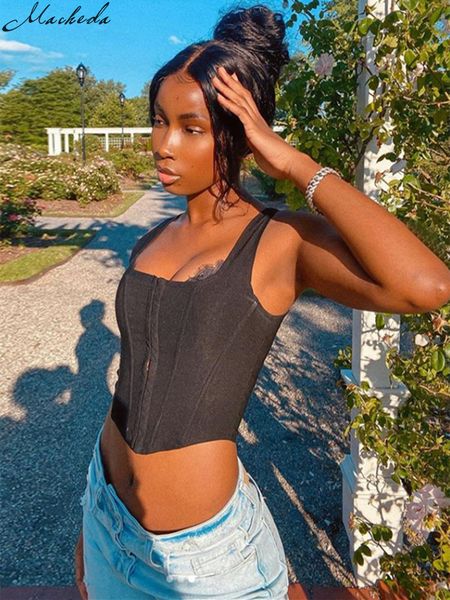 women's tanks camis macheda solid slim vest cropped women casual sleeveless streetwear y2k lady white black corset 230306
women's tanks camis macheda solid slim vest cropped women casual sleeveless streetwear y2k lady white black corset 230306