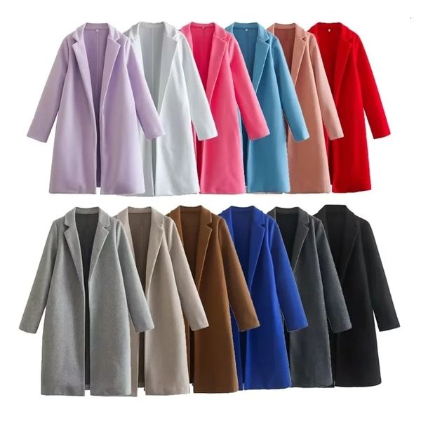women's wool blends xitimeao large casual woolen coat solid color autumn winter long sleeve button less cardigan 230306, Black
women's wool blends xitimeao large casual woolen coat solid color autumn winter long sleeve button less cardigan 230306, Black