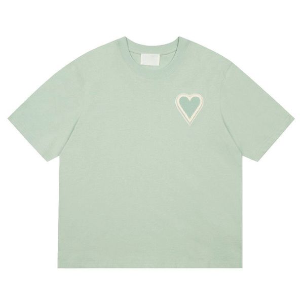 red t shirts amis women designers heart round neck tees 2023ss letters embroidery pullover loose tee couple high street cotton casual classi, White
red t shirts amis women designers heart round neck tees 2023ss letters embroidery pullover loose tee couple high street cotton casual classi, White