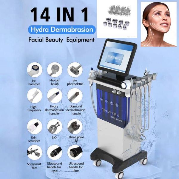 professional 14 in one beauty equipment microdermabrasion machine rf face care deep cleaning hydra dermabrasion bio firming oxygen clean dev, Black;white
professional 14 in one beauty equipment microdermabrasion machine rf face care deep cleaning hydra dermabrasion bio firming oxygen clean dev, Black;white