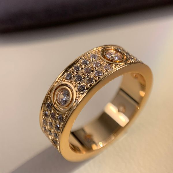 luxurys designers ring full diamonds rings for women three-row drill screw design level gift casual fashion party 3 colours, Silver
luxurys designers ring full diamonds rings for women three-row drill screw design level gift casual fashion party 3 colours, Silver