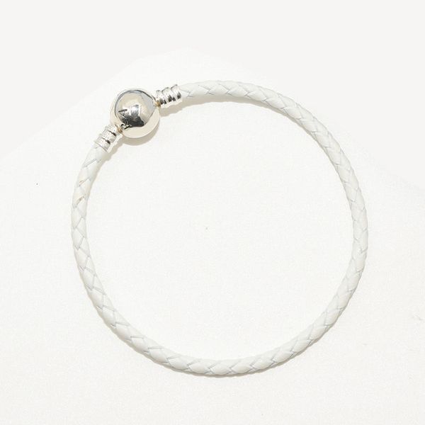 spherical clasp white leather charm bracelet for pandora 925 sterling silver hand chain jewelry for women girlfriend gift designer bracelets, Golden;silver
spherical clasp white leather charm bracelet for pandora 925 sterling silver hand chain jewelry for women girlfriend gift designer bracelets, Golden;silver